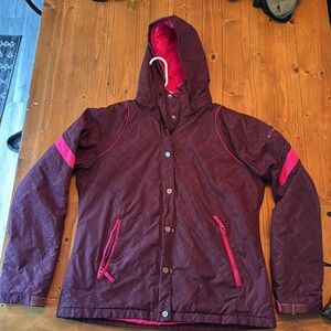 Columbia Puffer Jacket Purple Pink Insulated women’s large